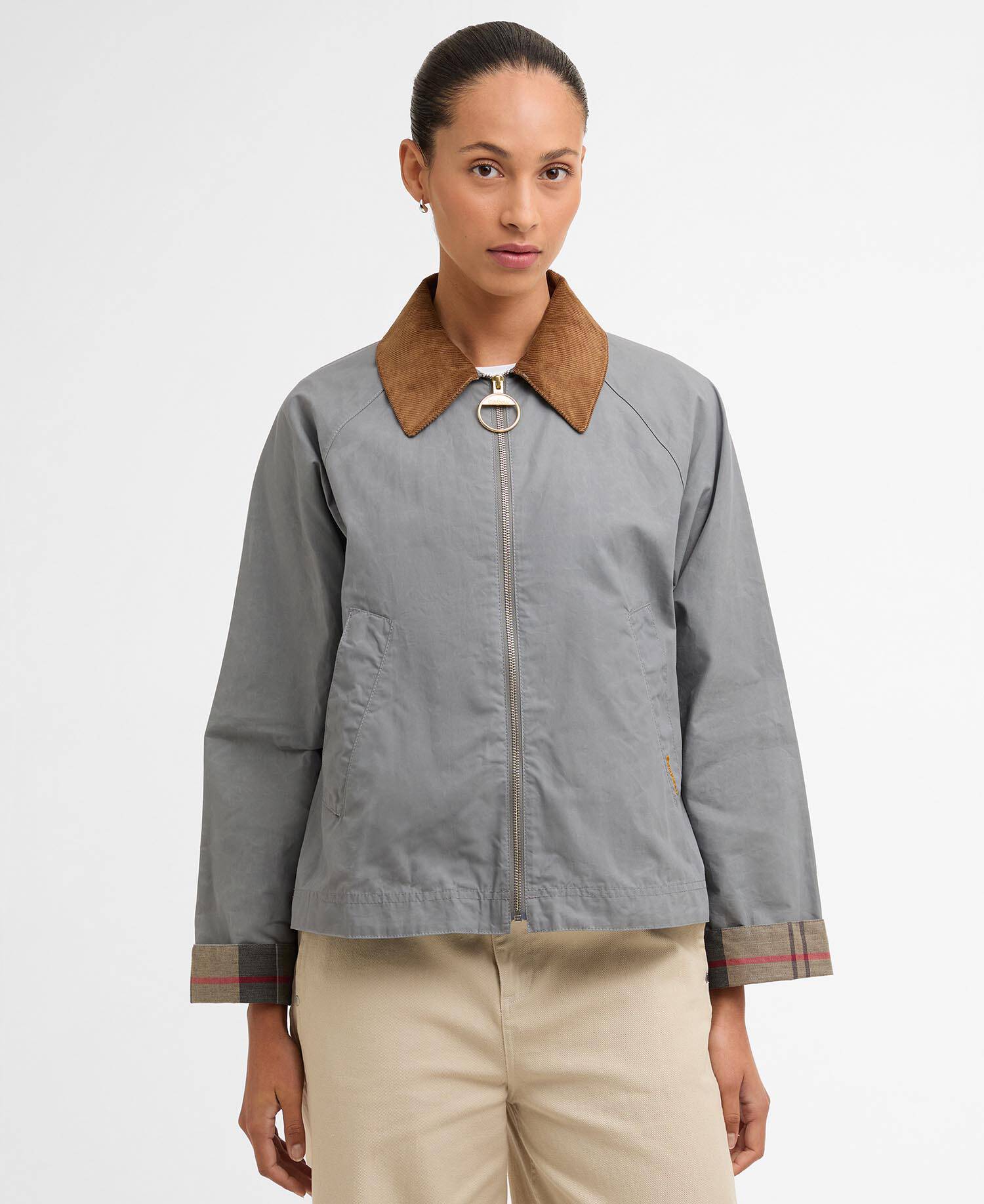 Barbour W Jacket Catlin Casual Jacket - Grey/Dress