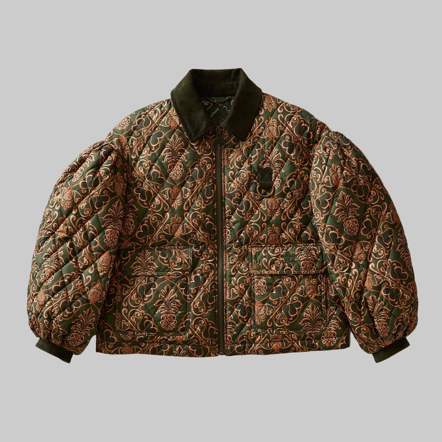 Barbour W Jacket Green / XS Barbour X Farm Rio Luisa Quilted Jacket