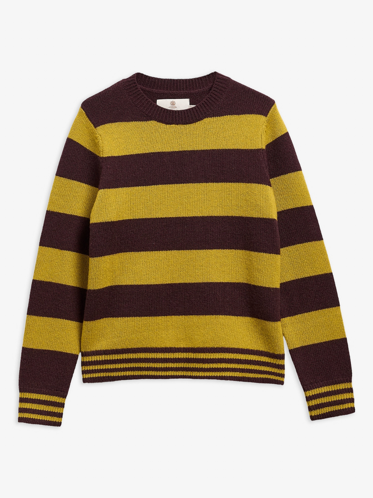 Barbour W Knitwear 2 Woodhouse Striped Cashmere Blend Knitted Jumper - Fig Multi
