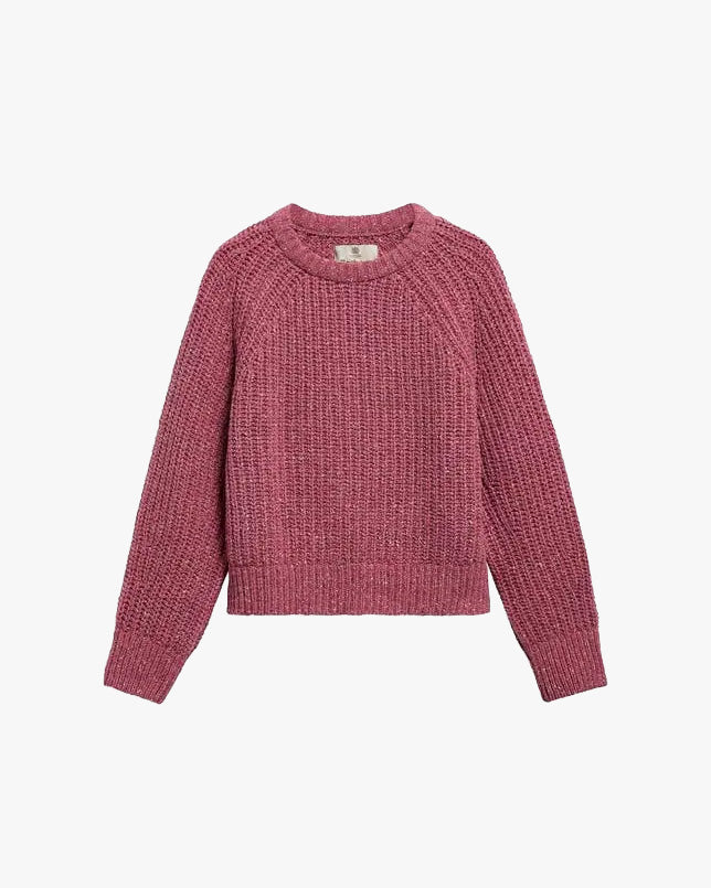 Barbour W Knitwear Alderney Fleck Knitted Jumper - Tea Rose