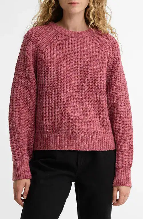Barbour W Knitwear Alderney Fleck Knitted Jumper - Tea Rose