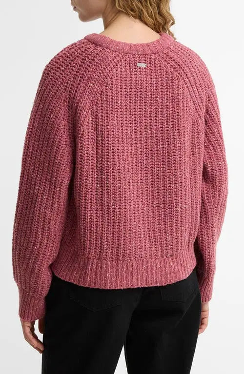 Barbour W Knitwear Alderney Fleck Knitted Jumper - Tea Rose
