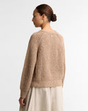 Barbour W Knitwear Alderney Fleck Knitted Jumper - Warm Trench