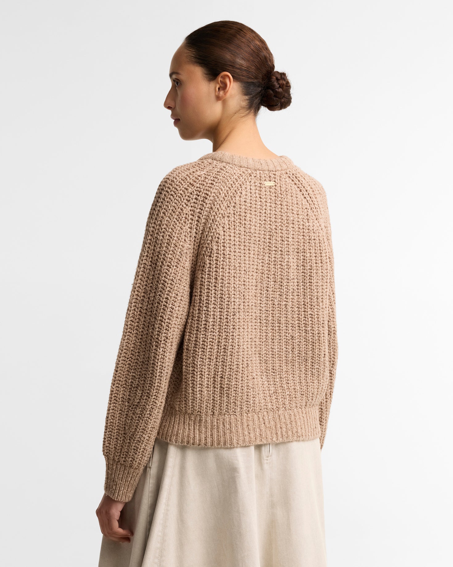 Barbour W Knitwear Alderney Fleck Knitted Jumper - Warm Trench