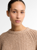 Barbour W Knitwear Alderney Fleck Knitted Jumper - Warm Trench
