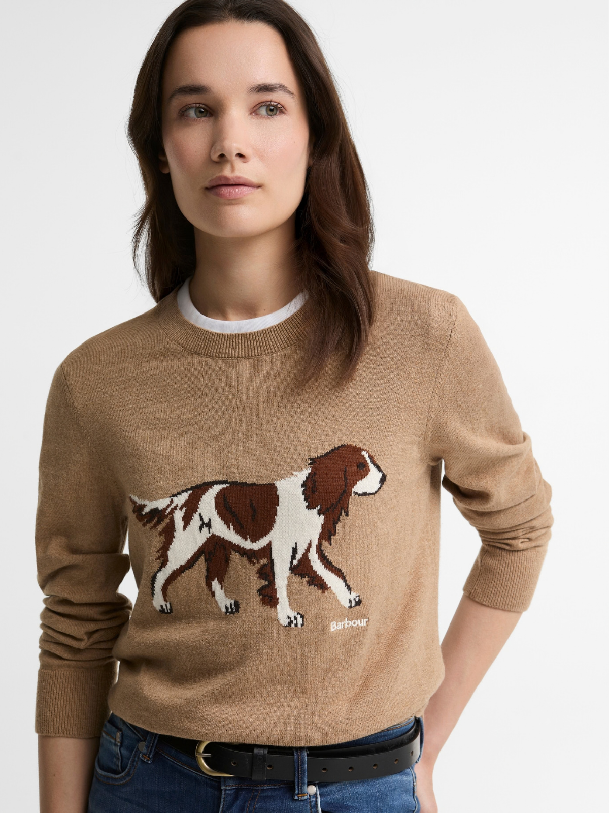 Barbour W Knitwear Fareham Knitted Jumper - Warm Trench