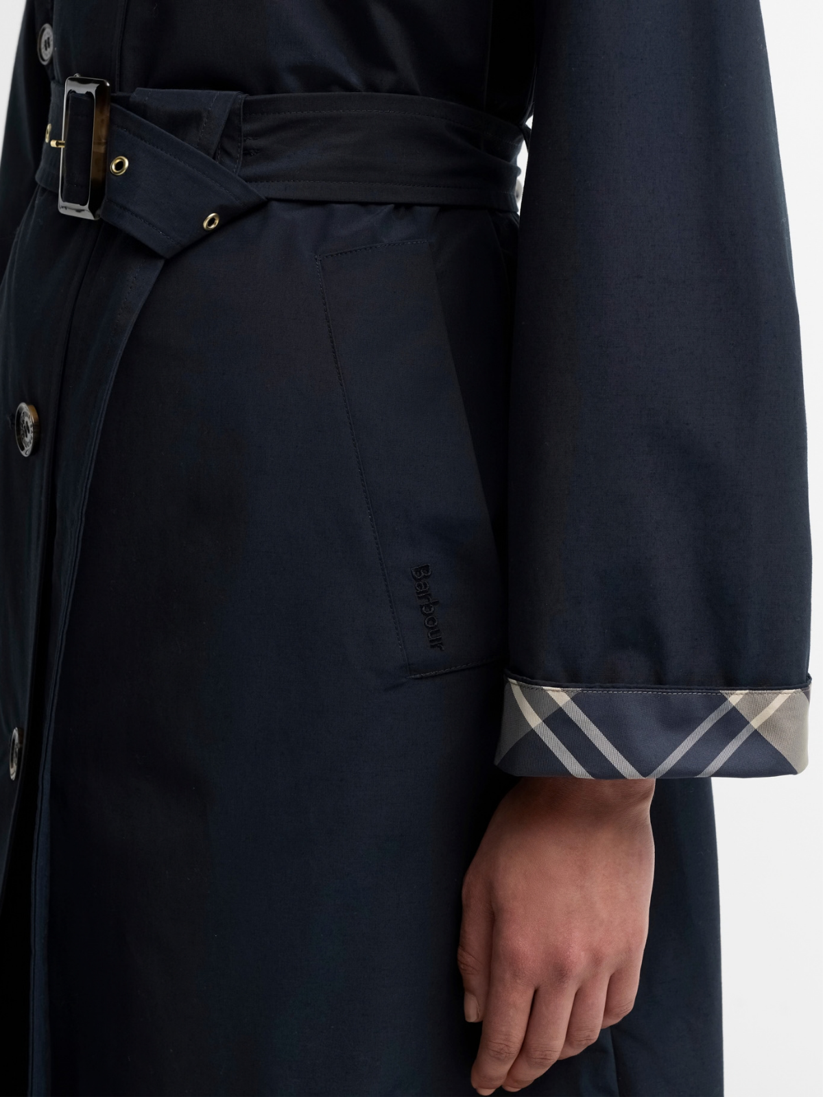 Barbour W Rain Jacket Antonella Showerproof Jacket - Dk Navy/Birchwood