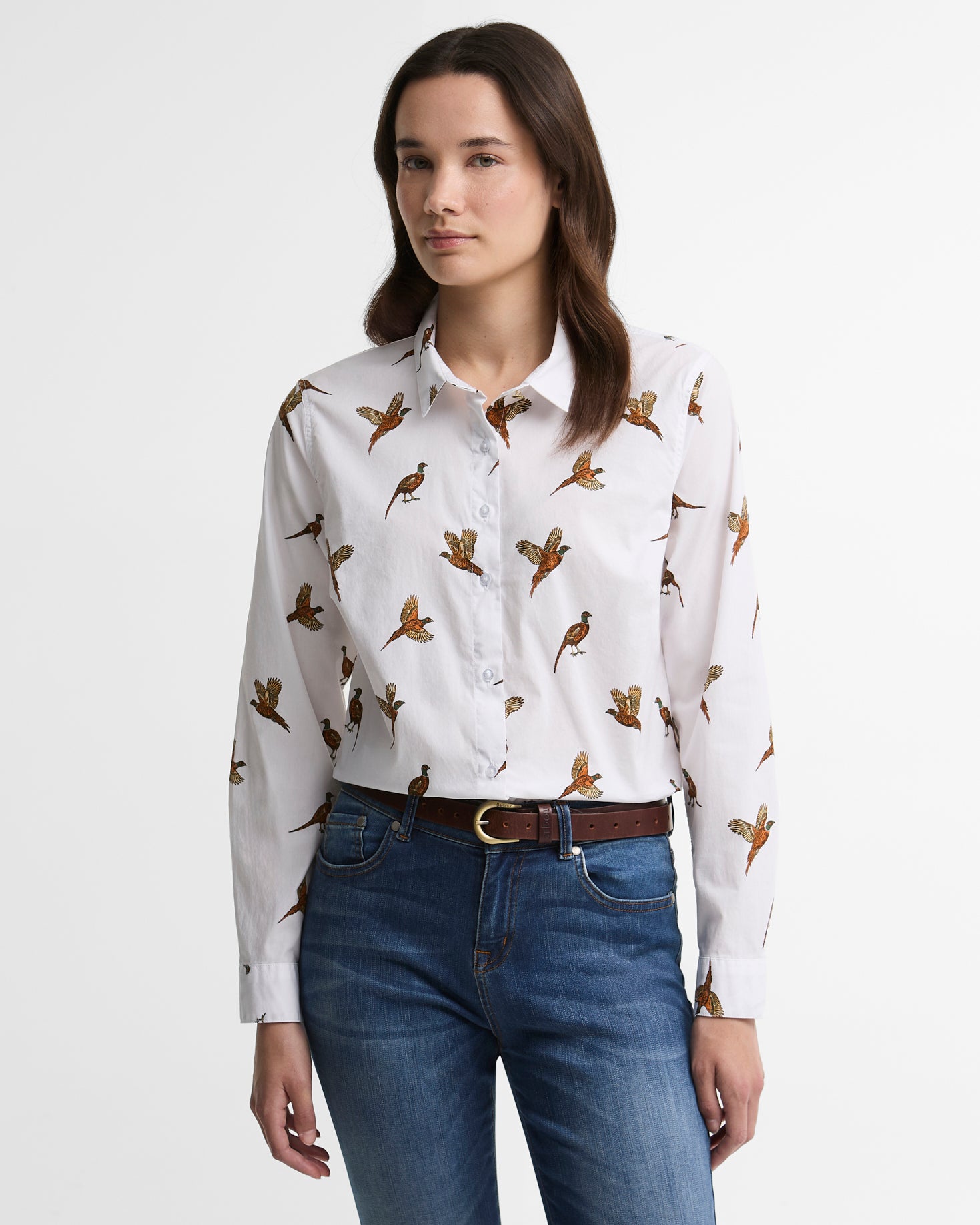 Barbour W Shirts Brambles Shirt - Multi Bird