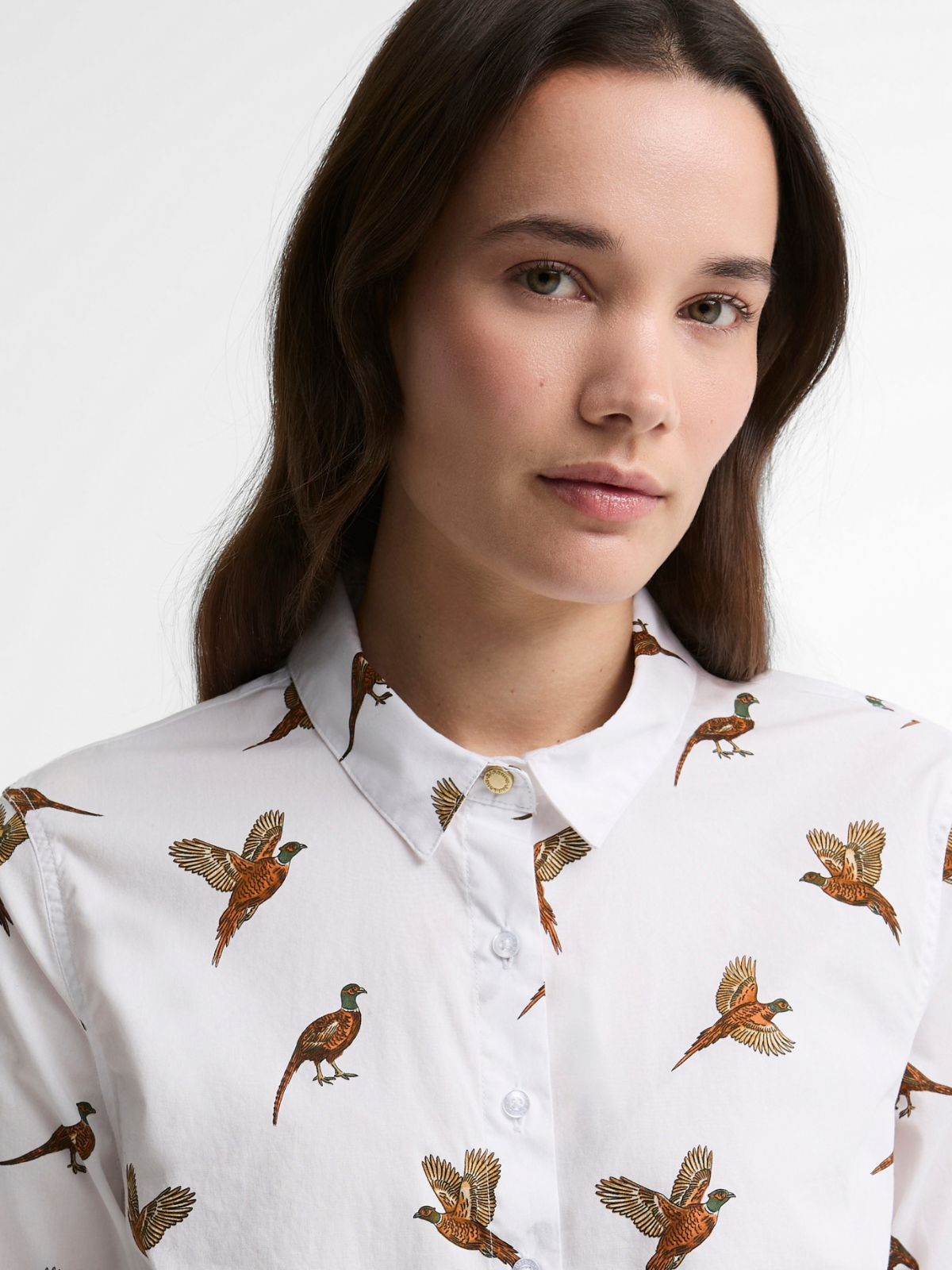 Barbour W Shirts Brambles Shirt - Multi Bird