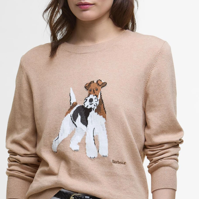 Barbour W Sweaters Fareham Knit - Pale Camel