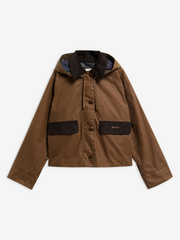 Barbour W Wax Jacket 4 Adina Wax Jacket - Tan/Shadow