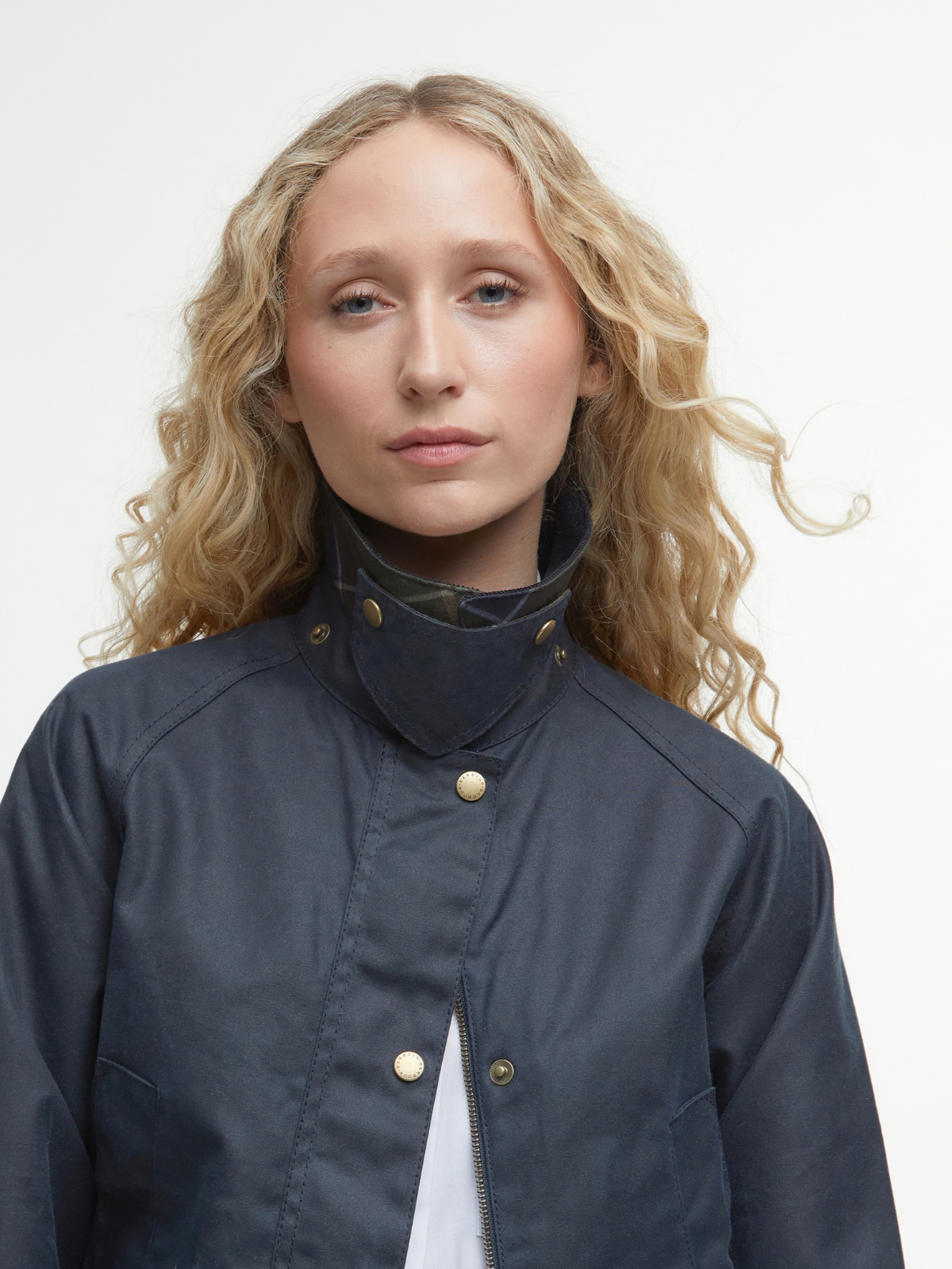 Barbour W Wax Jacket Acorn Wax Jacket - Navy