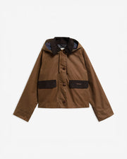 Barbour W Wax Jacket Adina Wax Jacket - Tan/Shadow