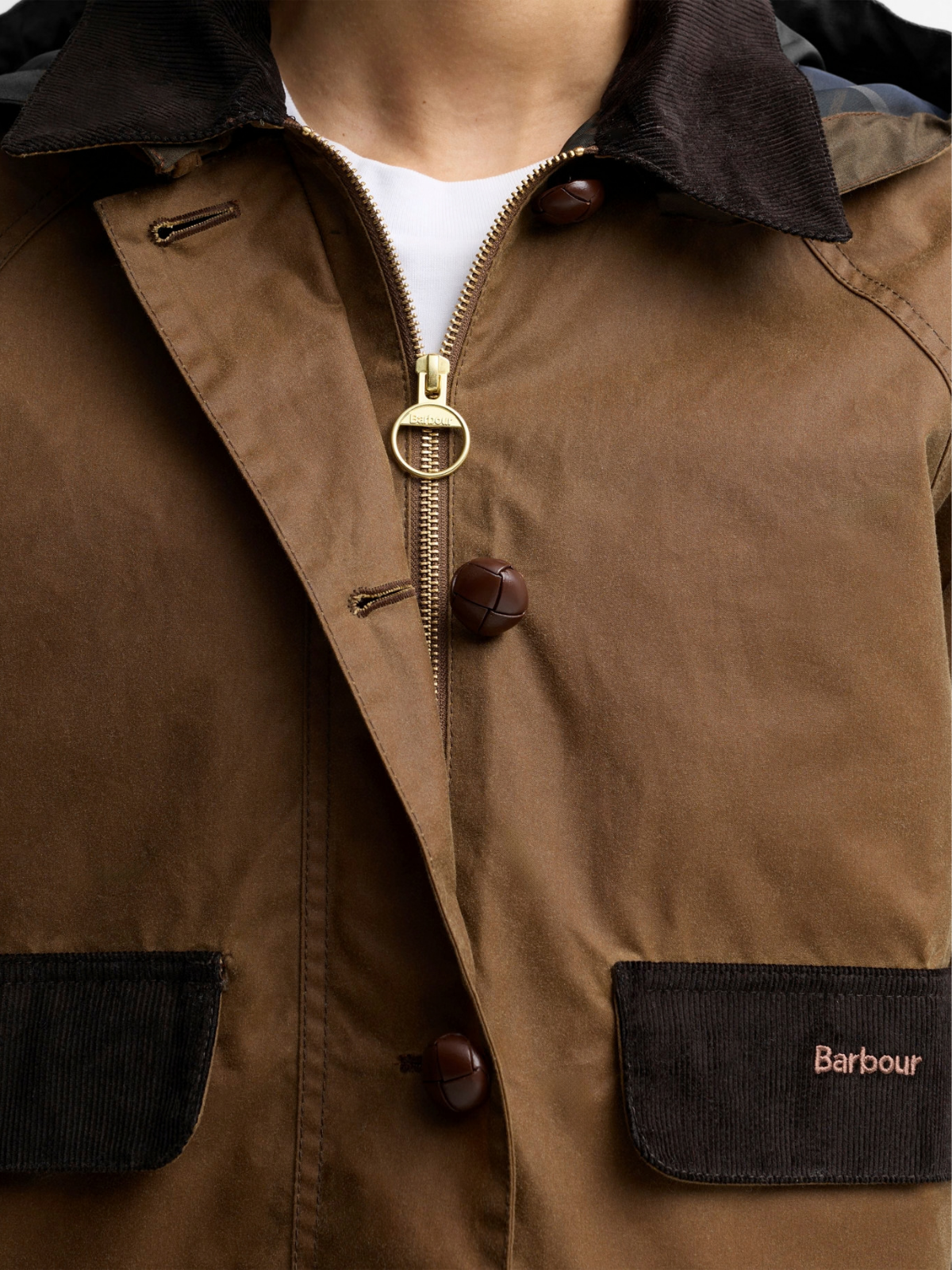 Barbour W Wax Jacket Adina Wax Jacket - Tan/Shadow