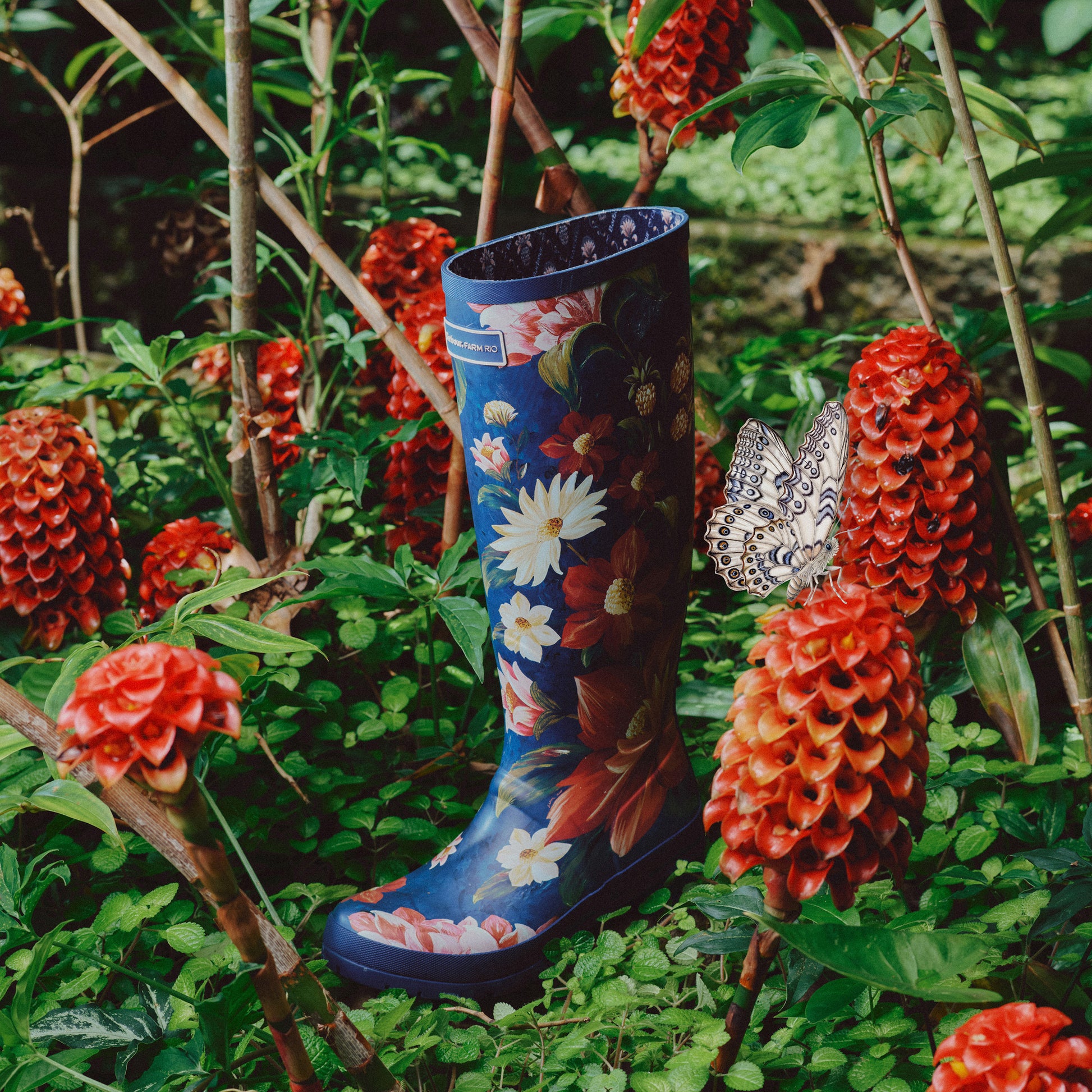 Barbour Women Barbour Wildflower Welly - Navy Wildflower