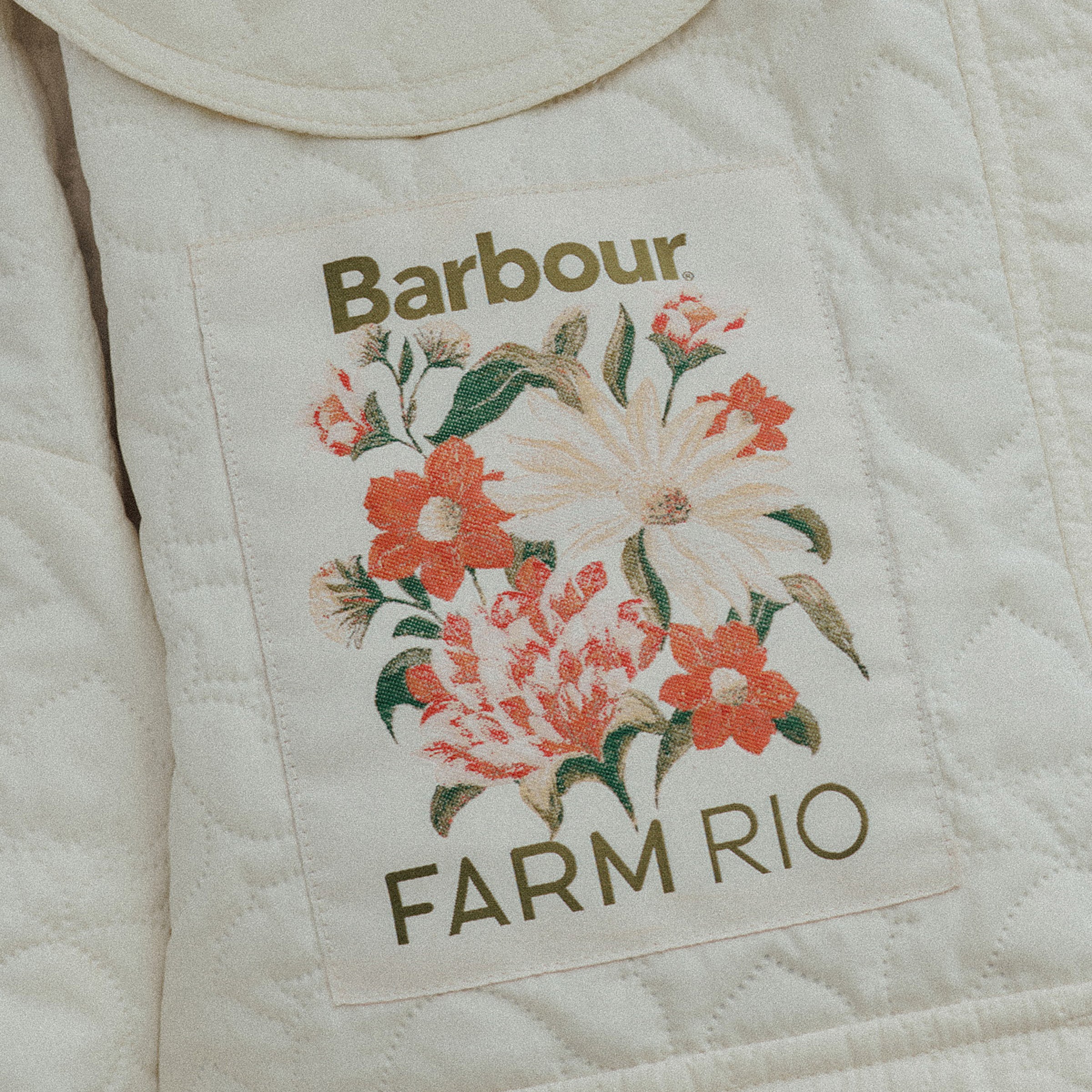 Barbour Women Lotus Quilted Jacket - White Rose
