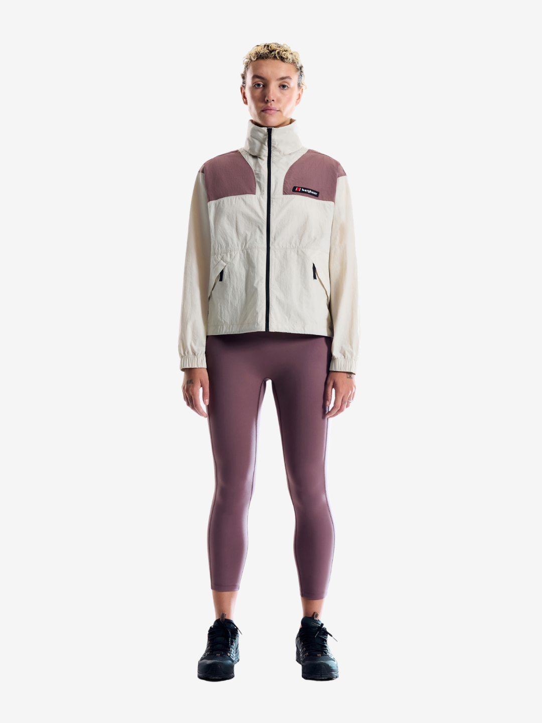 Berghaus W Jacket Women's Trango Mountain Windbreaker - Stone/Rose Mauve