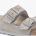 Birkenstock M Sandals Arizona SFB Sandal, Stone Coin Suede