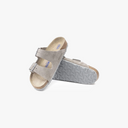 Birkenstock M Sandals Arizona SFB Sandal, Stone Coin Suede