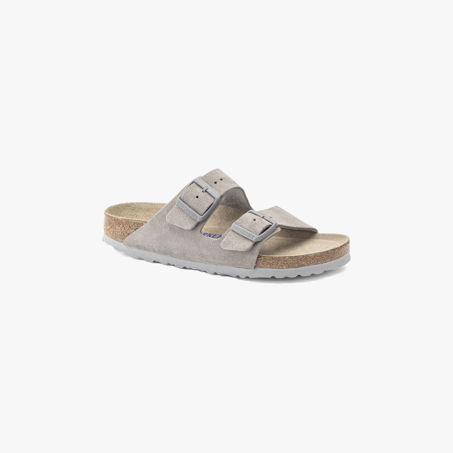 Birkenstock M Sandals Arizona SFB Sandal, Stone Coin Suede