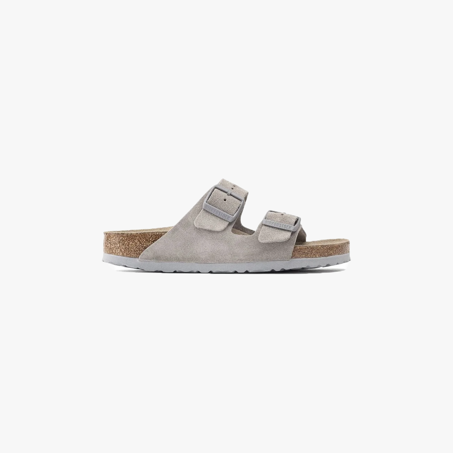 Birkenstock M Sandals Arizona SFB Sandal, Stone Coin Suede