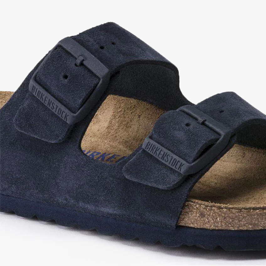 Birkenstock M Sandals M Arizona SFB, Navy Suede