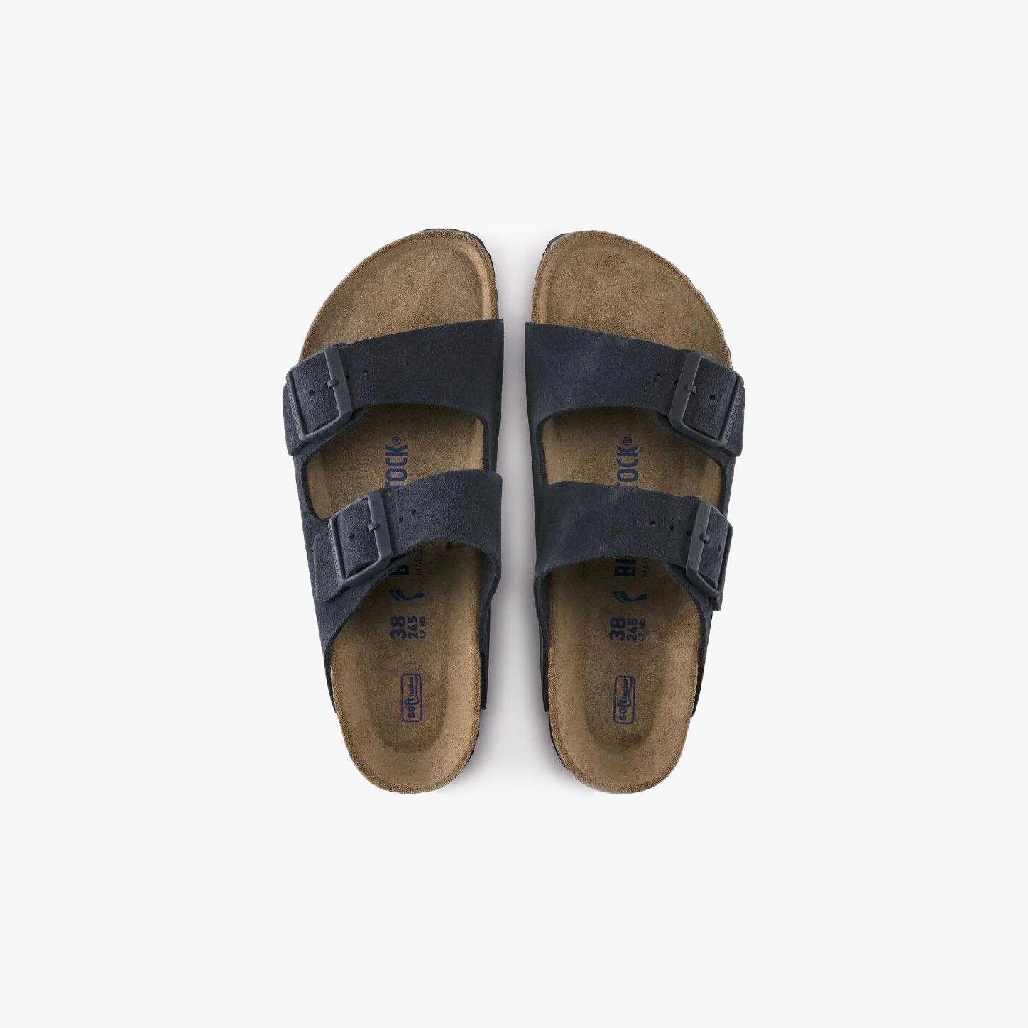 Birkenstock M Sandals M Arizona SFB, Navy Suede