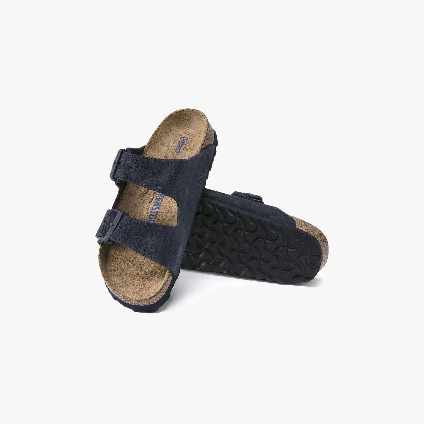 Birkenstock M Sandals M Arizona SFB, Navy Suede