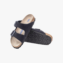 Birkenstock M Sandals M Arizona SFB Sandal, Suede Midnight
