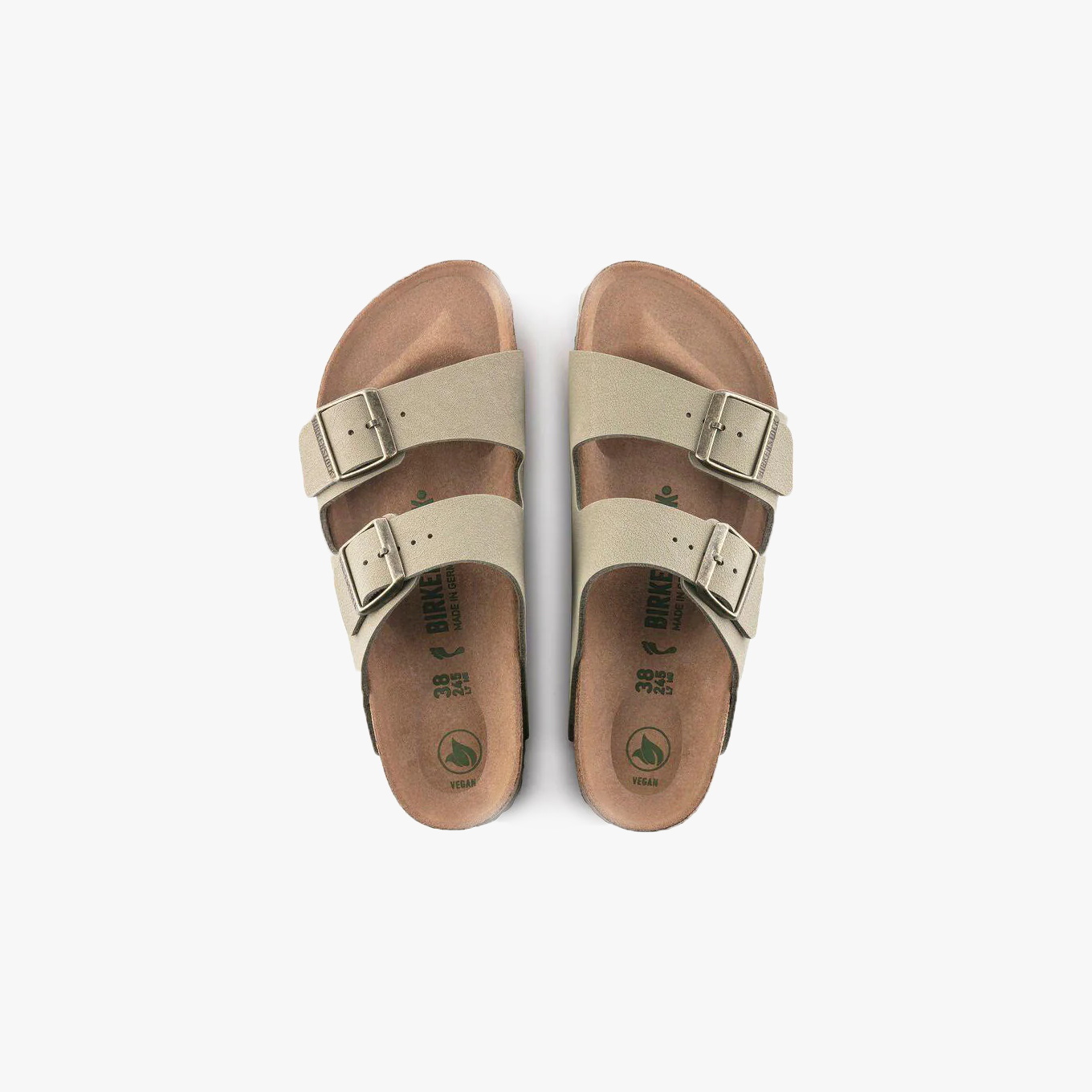 Birkenstock M Sandals W Arizona Vegan, Khaki