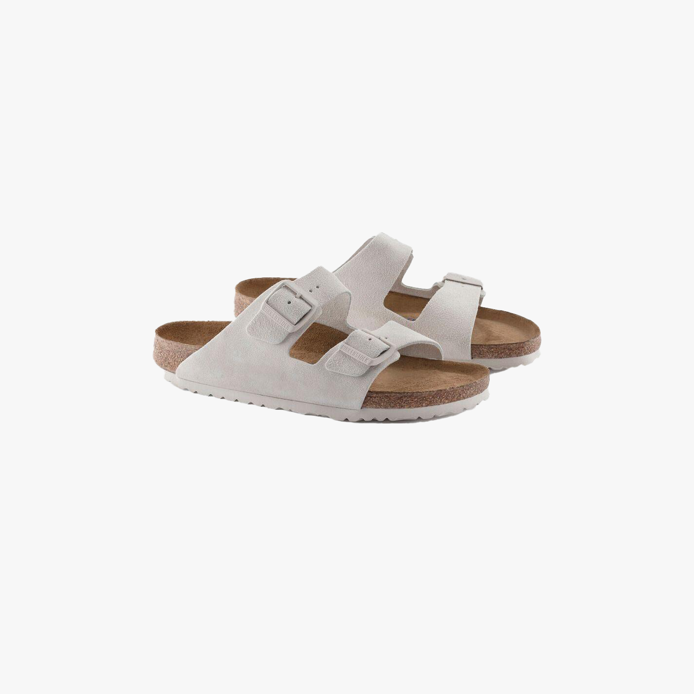 Birkenstock U Sandals Arizona SFB, Antique White