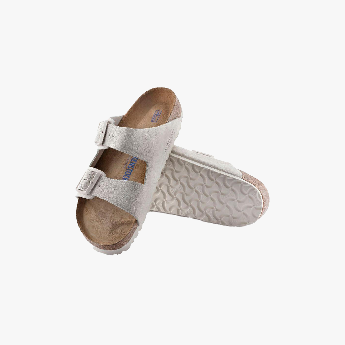 Birkenstock U Sandals Arizona SFB, Antique White