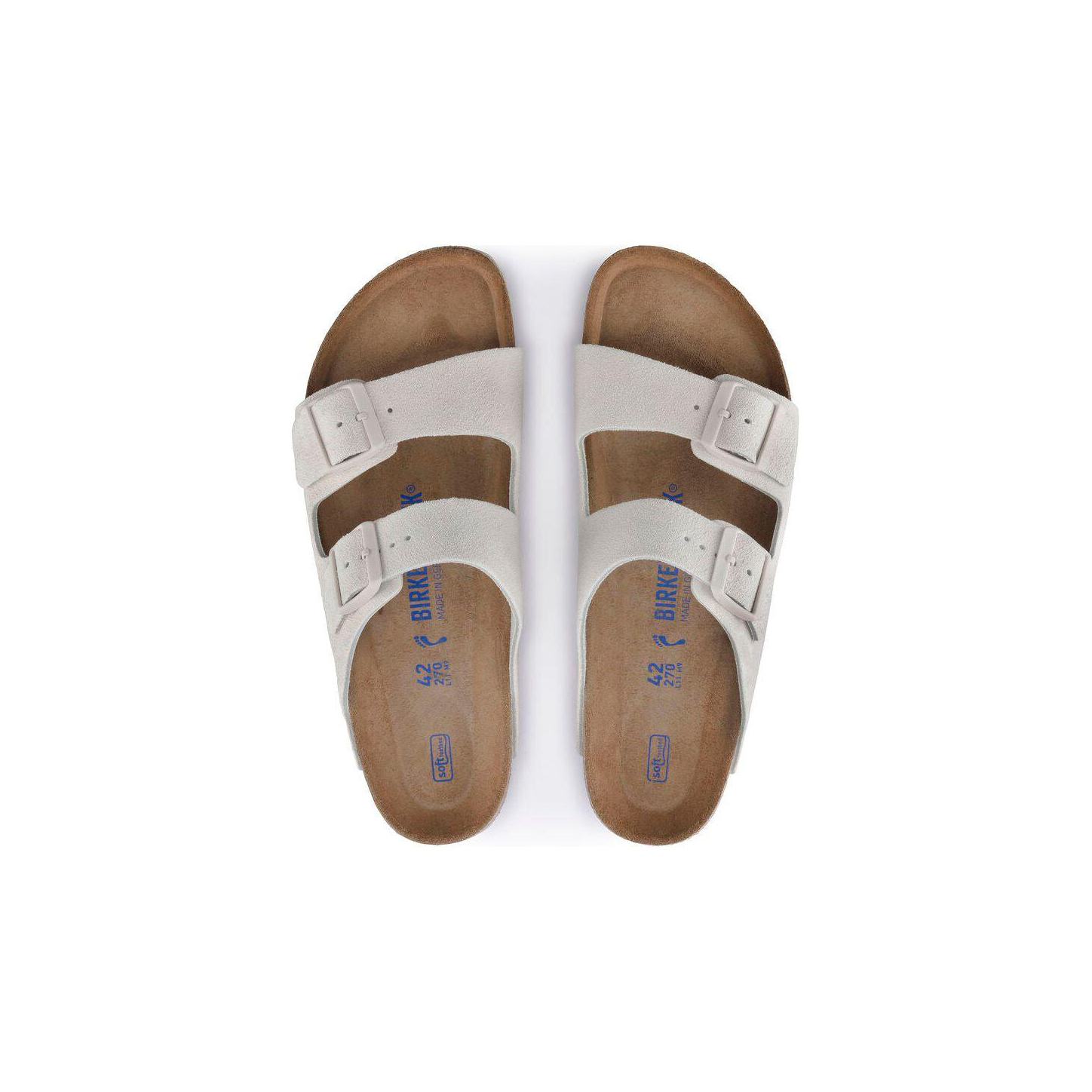 Birkenstock U Sandals Arizona SFB, Antique White