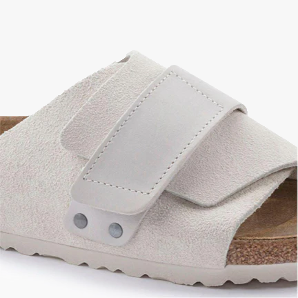 Birkenstock W Sandals Kyoto Suede, Antique White