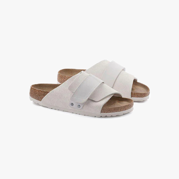 Birkenstock W Sandals Kyoto Suede, Antique White