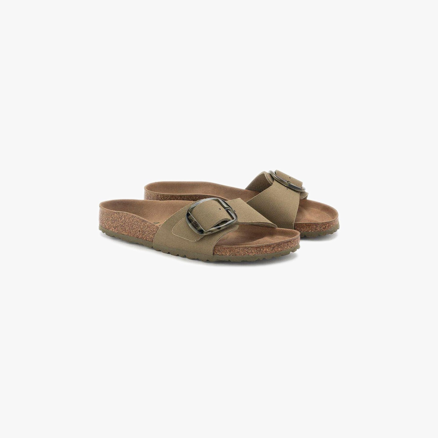 Birkenstock W Sandals Madrid Big Buckle Vegan, Faded Khaki