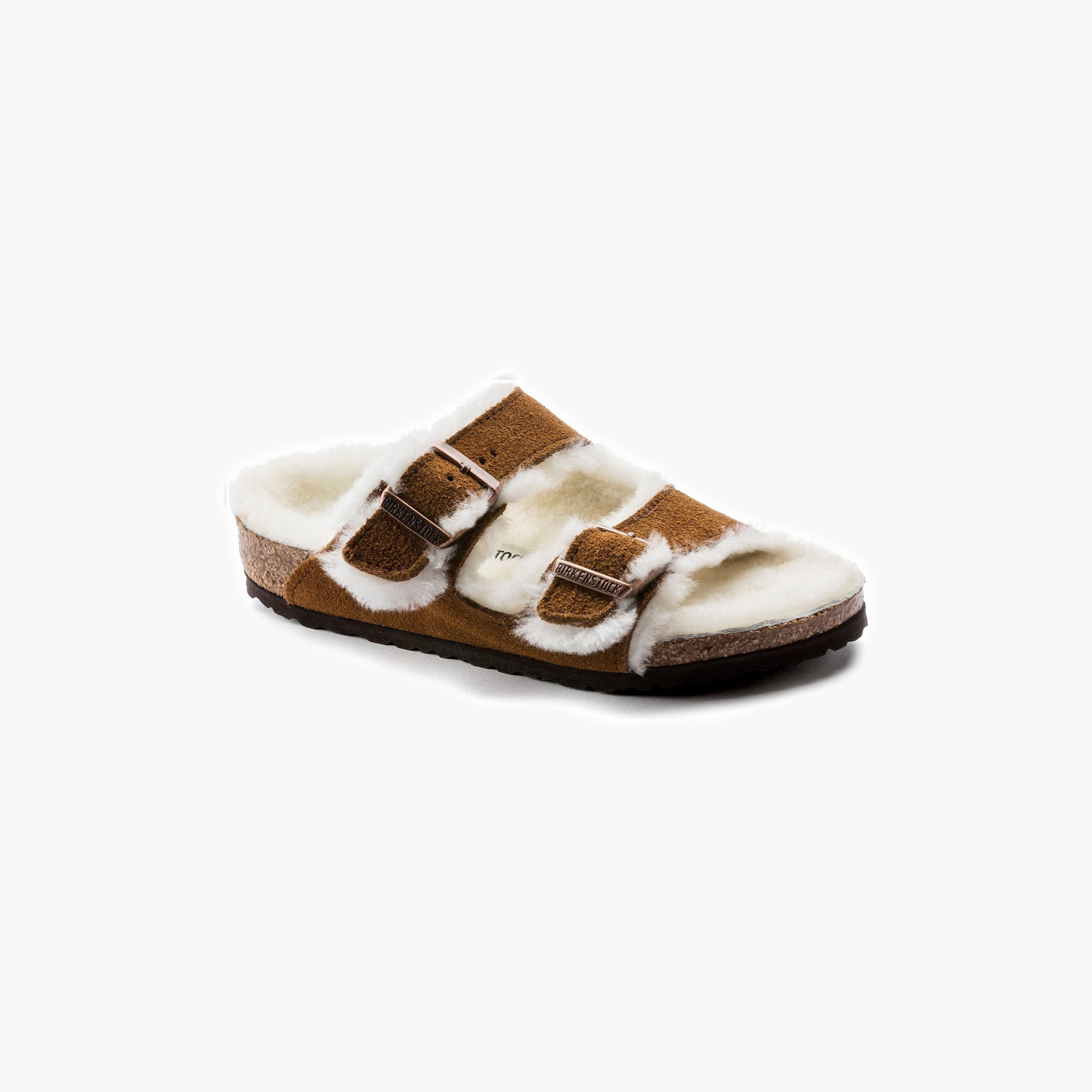 Birkenstock W Sandals W Arizona Shearling/Suede, Mink