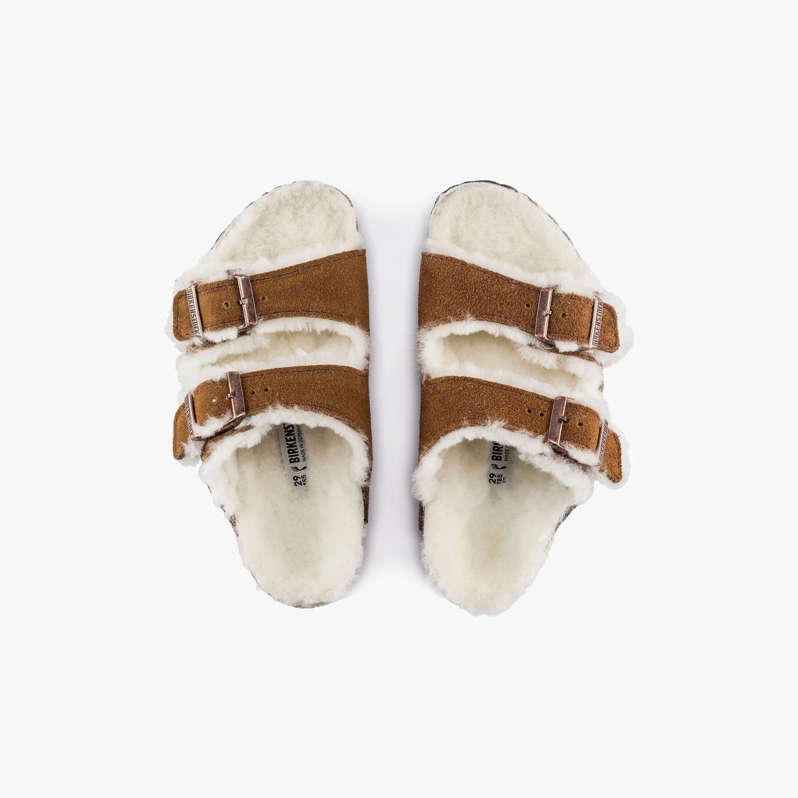 Birkenstock W Sandals W Arizona Shearling/Suede, Mink