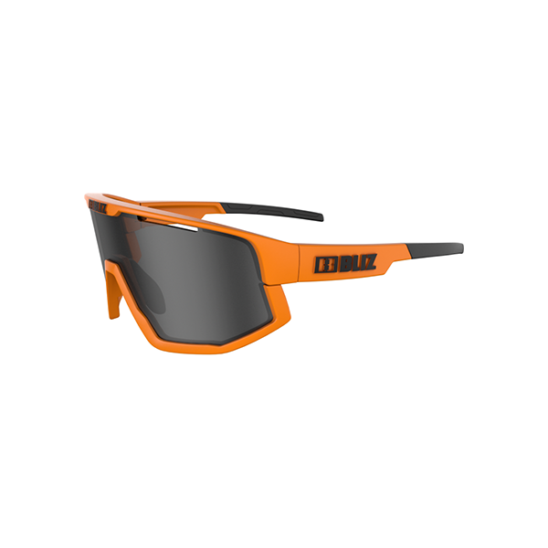 BLIZ U Eyewear Fusion, Neon Orange Frame, Smoke Lens