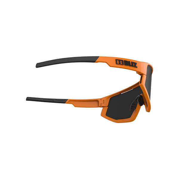 BLIZ U Eyewear Fusion, Neon Orange Frame, Smoke Lens