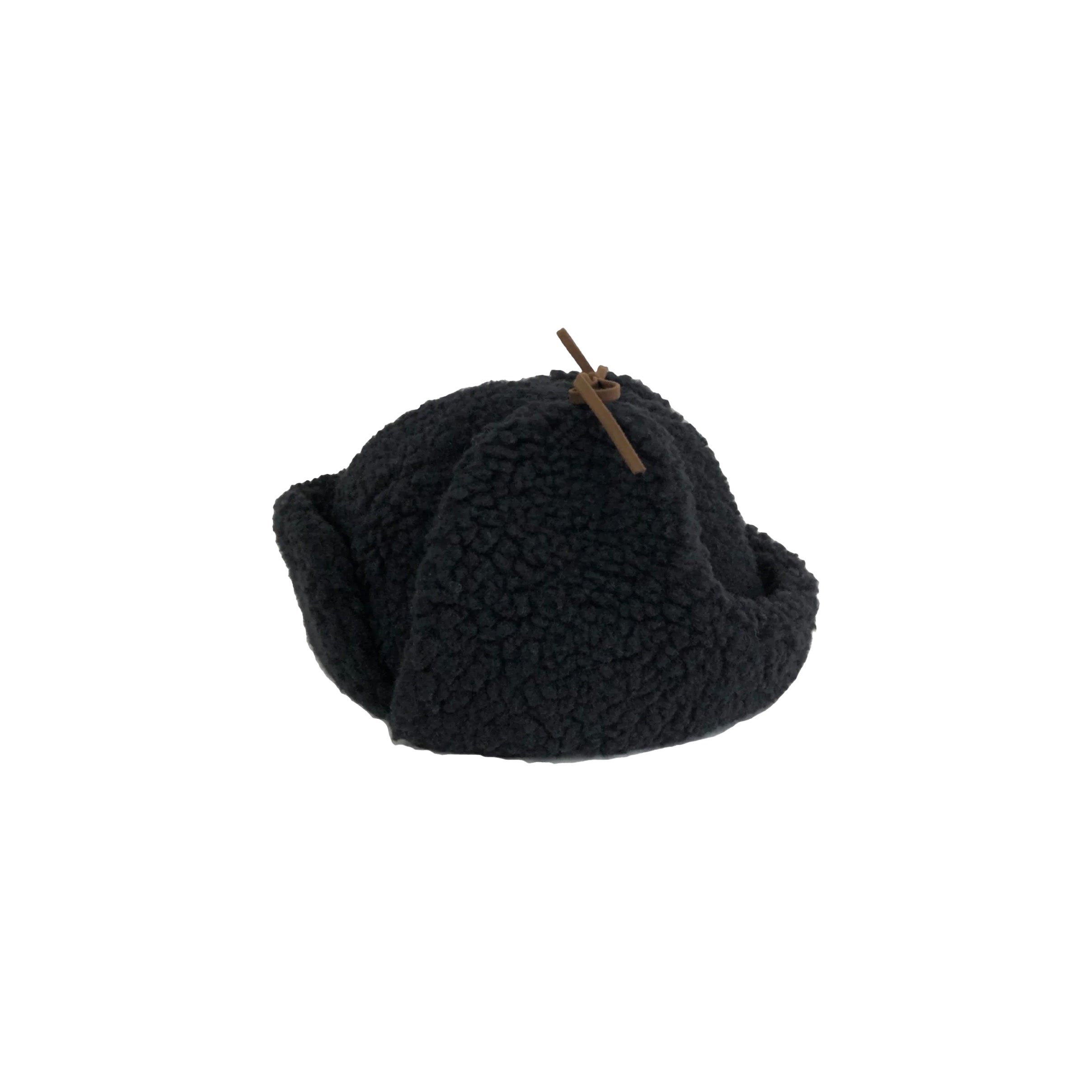 Cableami Winter Hat Boa Aviator Hat, Black
