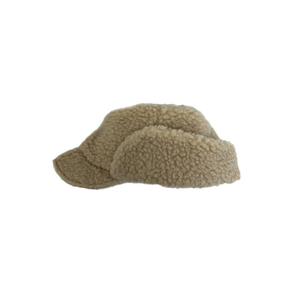 Cableami Winter Hat Boa Sherpa Cap With Earflap, Beige