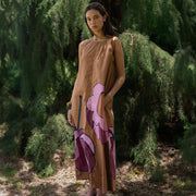 Celmo Dresses Aba Dress - Brown