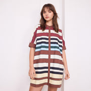 Celmo Shirts Rainbow Shirt - Wine