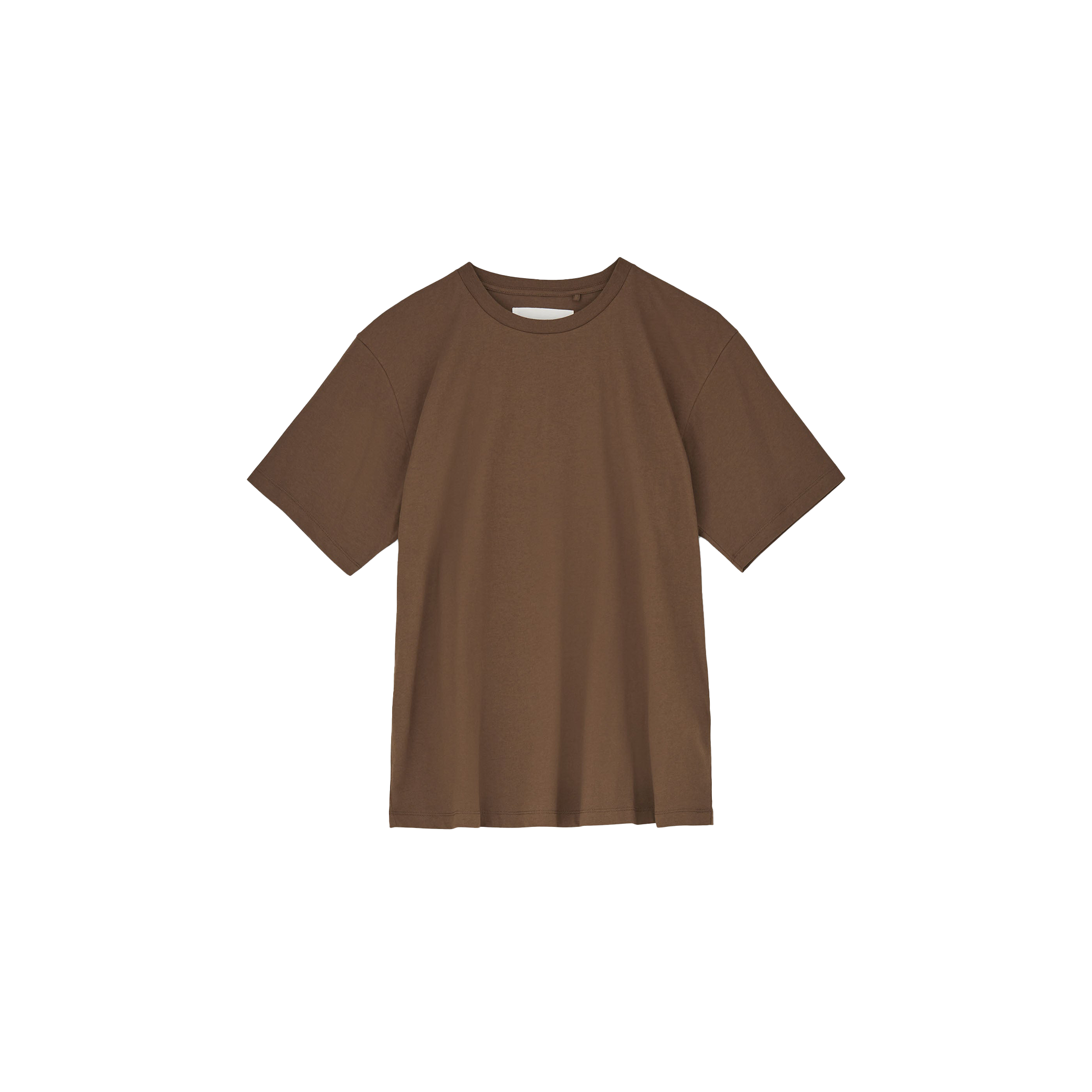 The Classic Circular Tee by Aiayu is a stylishly sustainable unisex shirt made from recycled organic cotton on a plain white background.
