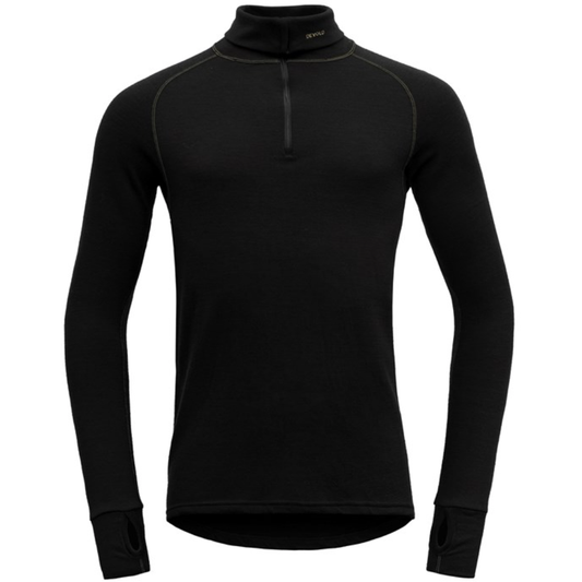Devold M Base Layer X-Small M Expedition Zip Neck, Black