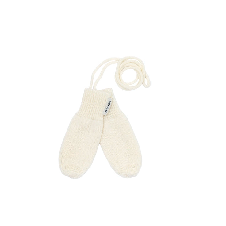 Devold Mittens Raw White / 1 Hildre Merino Baby Mitten - Raw White