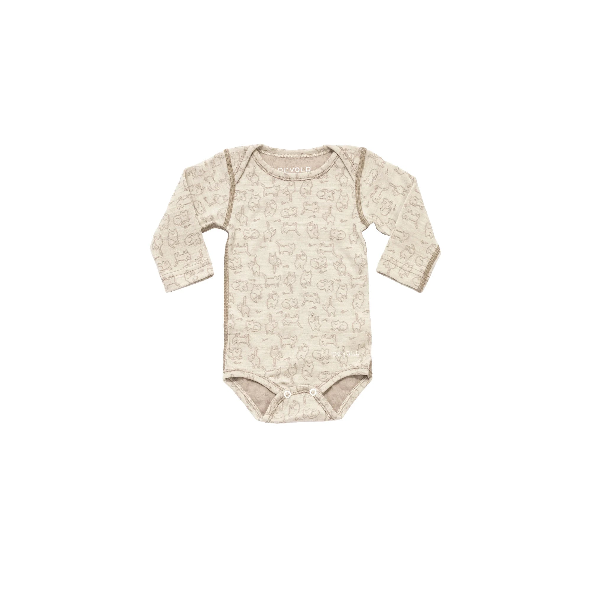 Devold Onsie Duo Active Merino Body Baby - Raw White