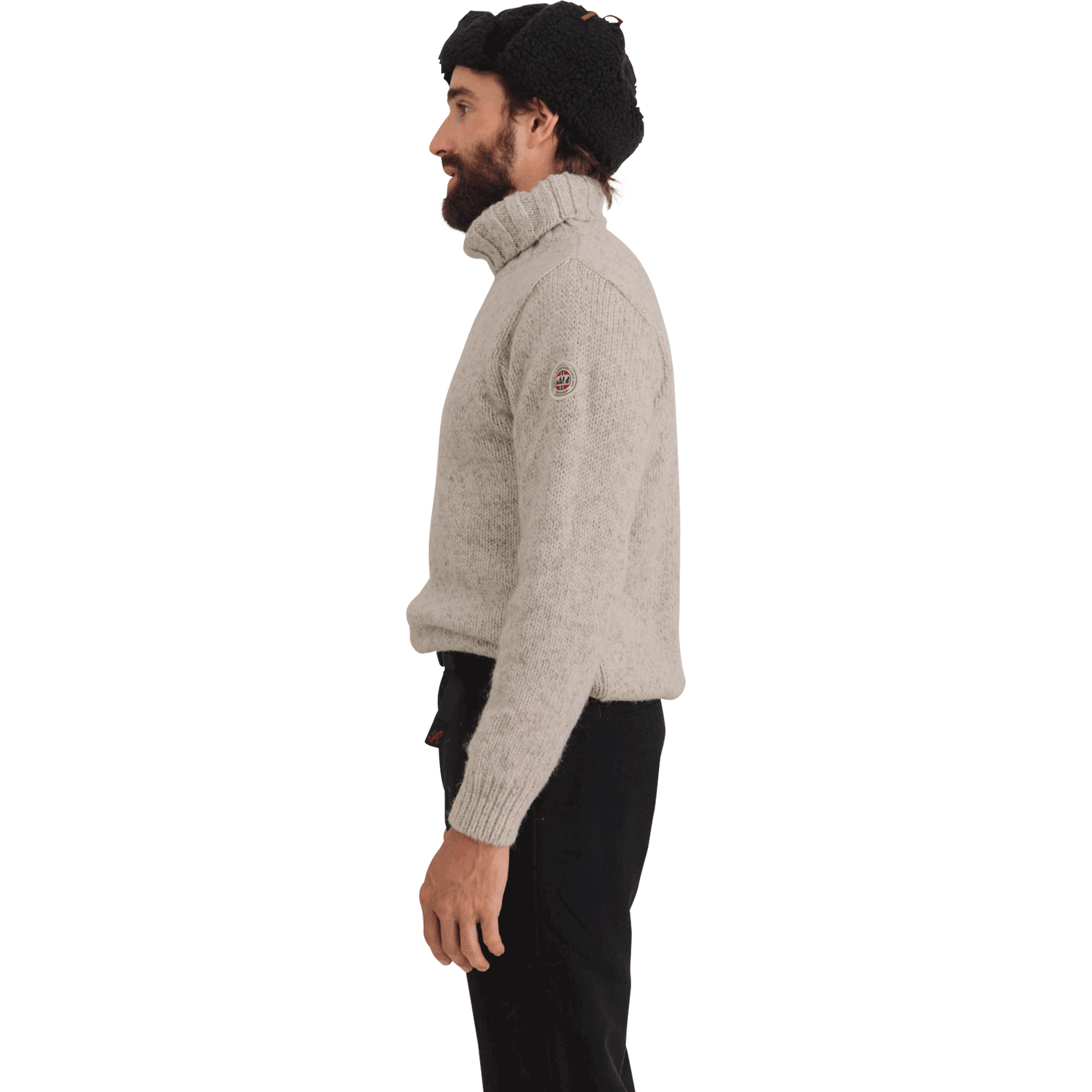 Devold Sweaters Nansen High Neck, Grey Melange