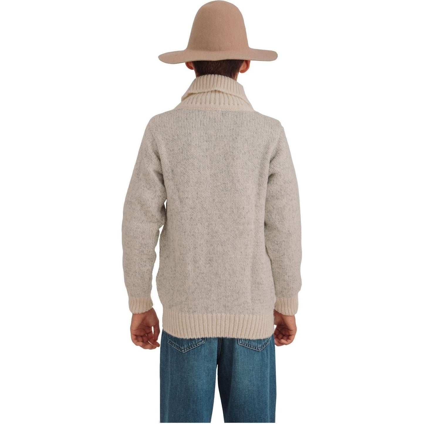 Devold Sweaters Nansen Zip Cardigan, Grey Melange/Off-White